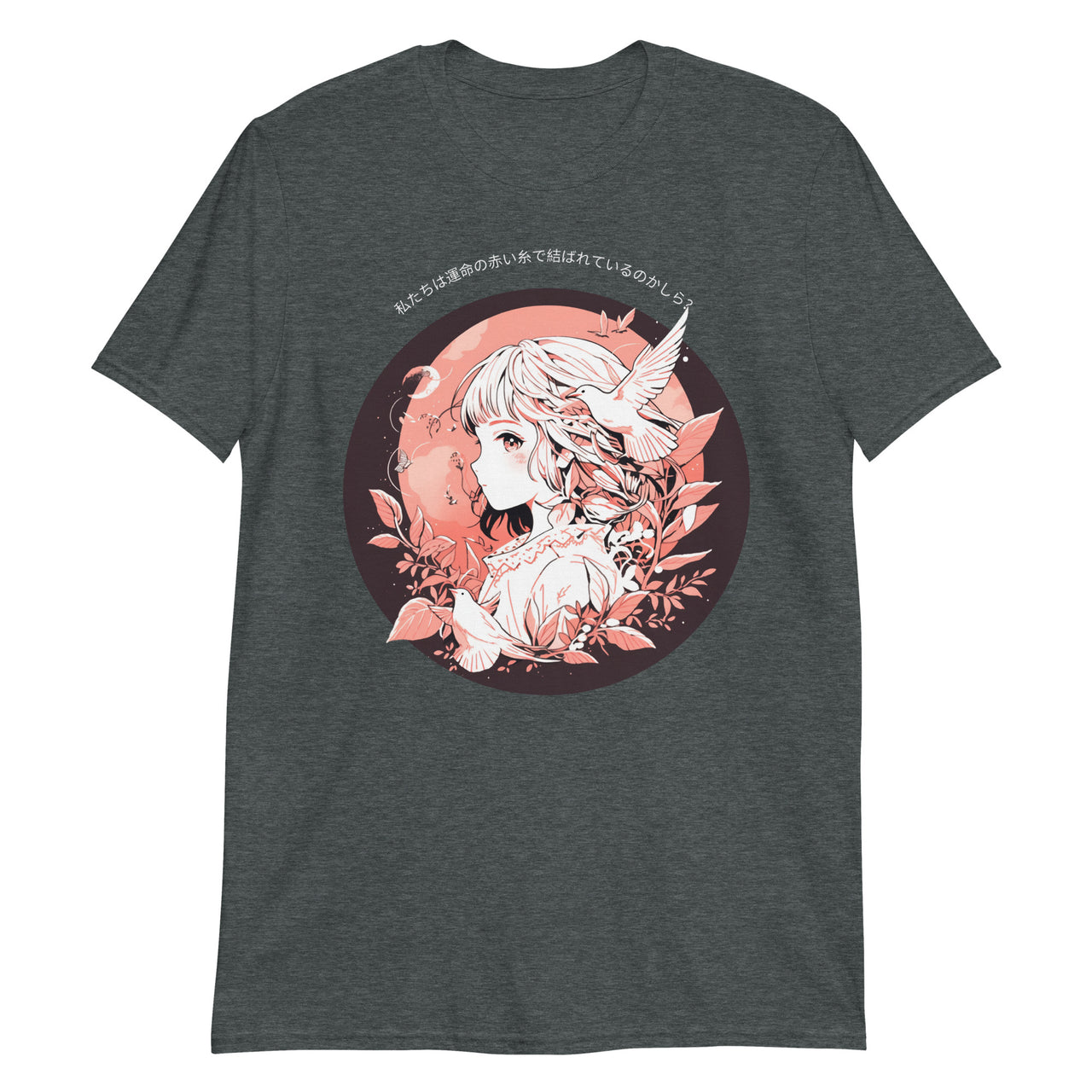 Anime Girl and Red String of Fate T-Shirt