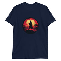 Lone Samurai Stares into the Rising Sun Unisex Japanese-Inspired Shirt