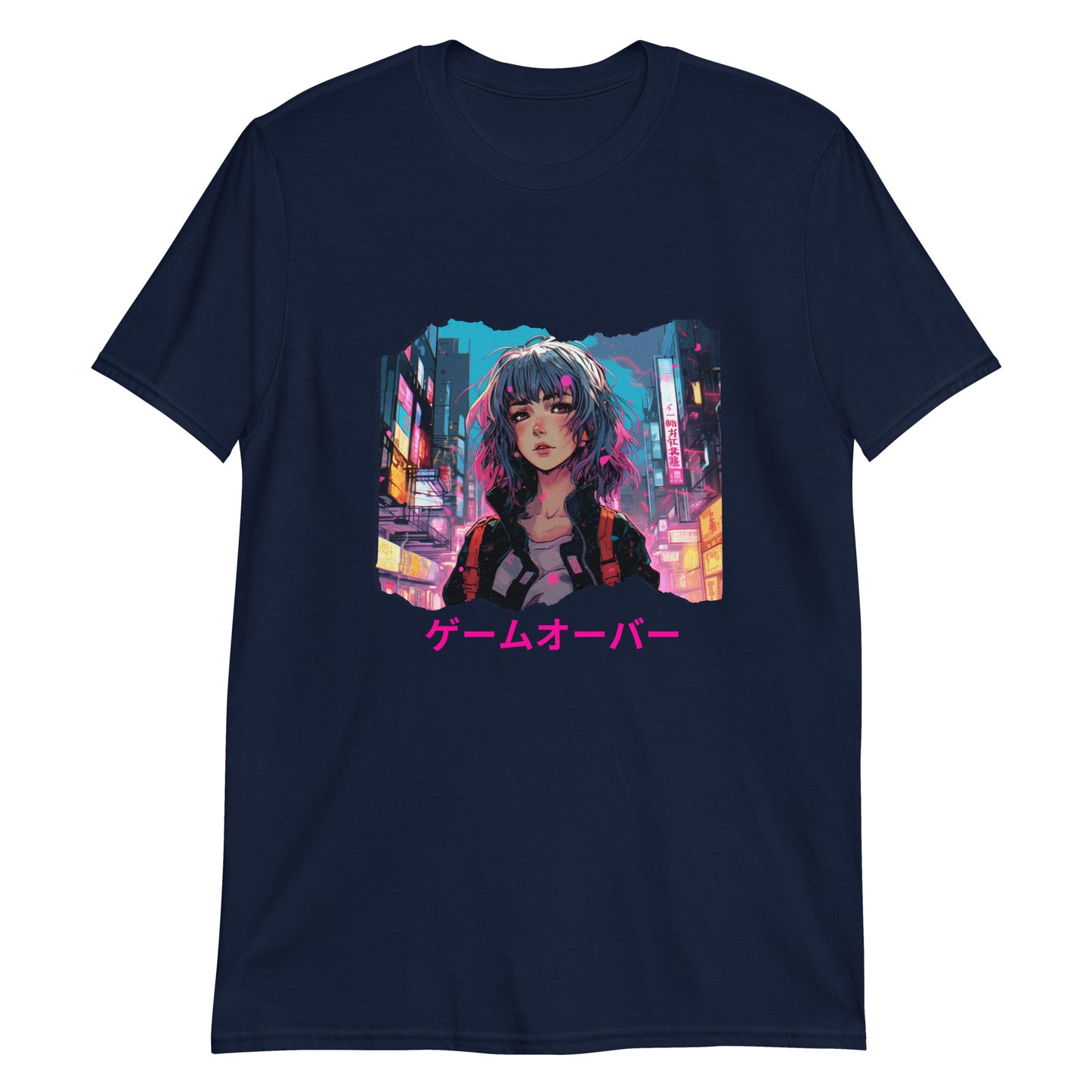 Cyberpunk Anime Game Over T-Shirt