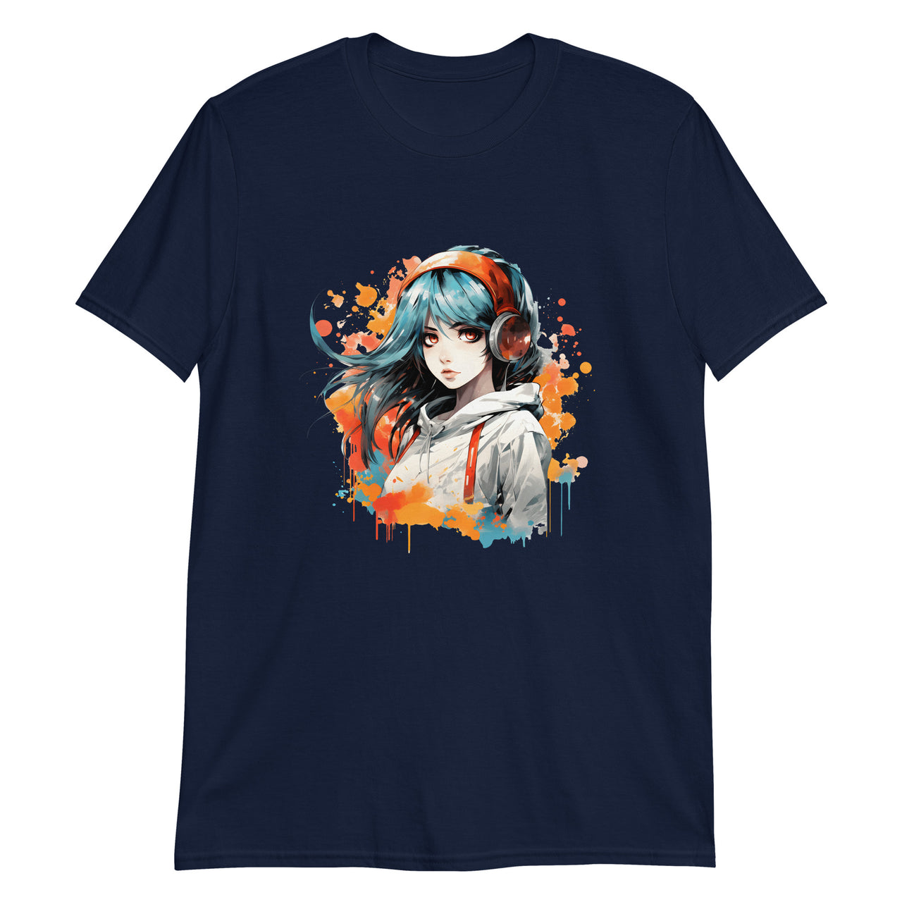 Anime Beats: Girl with Headphones T-Shirt