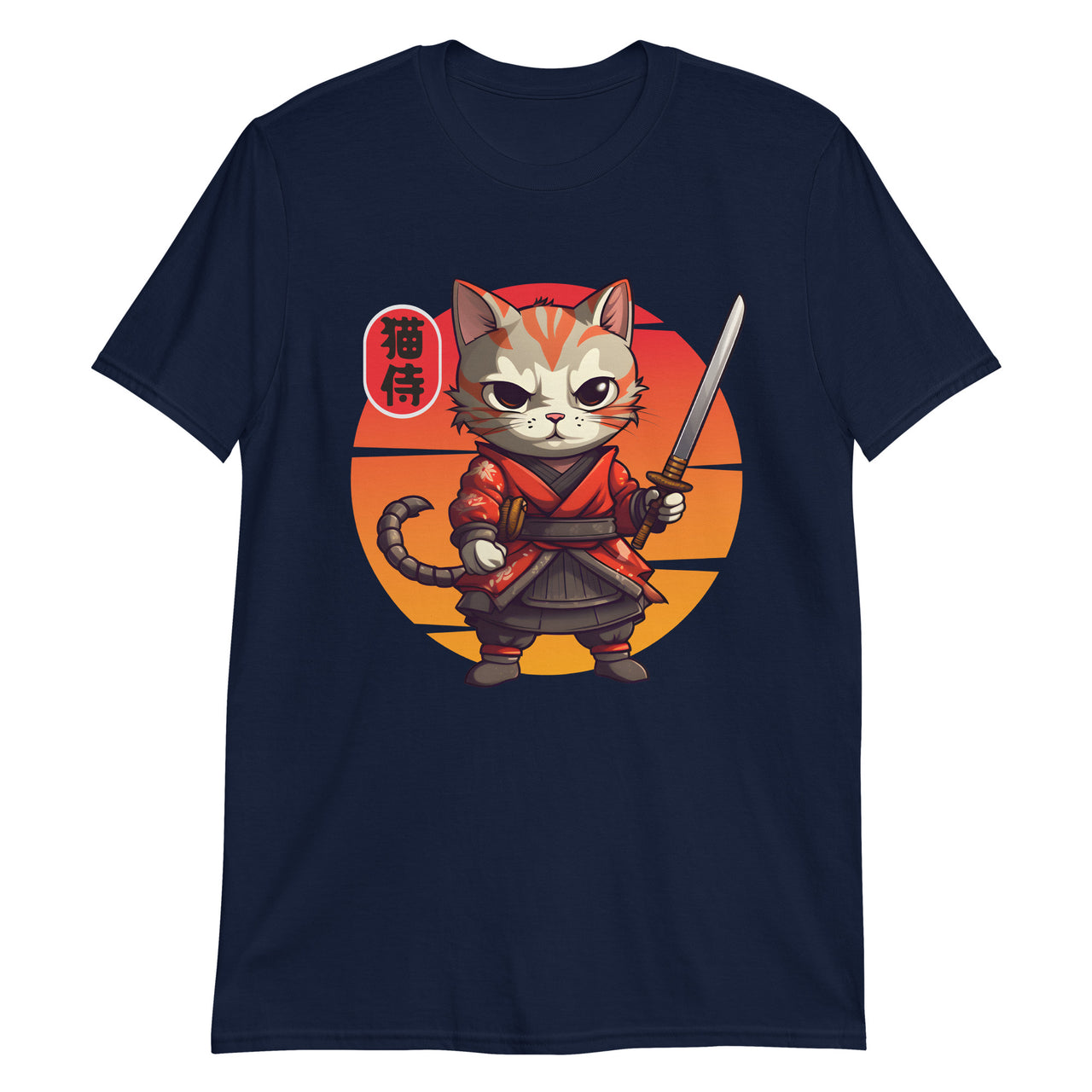 Neko Zamurai - Sunset Samurai Cat T-Shirt