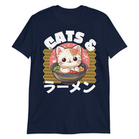 Cats and Ramen Japanese Aesthetic Kawaii T-Shirt