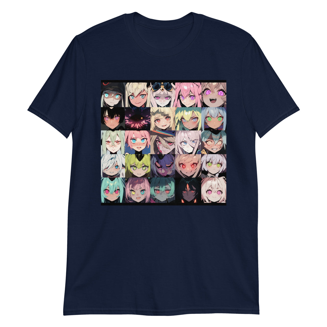 25 Expressive Anime Faces T-Shirt