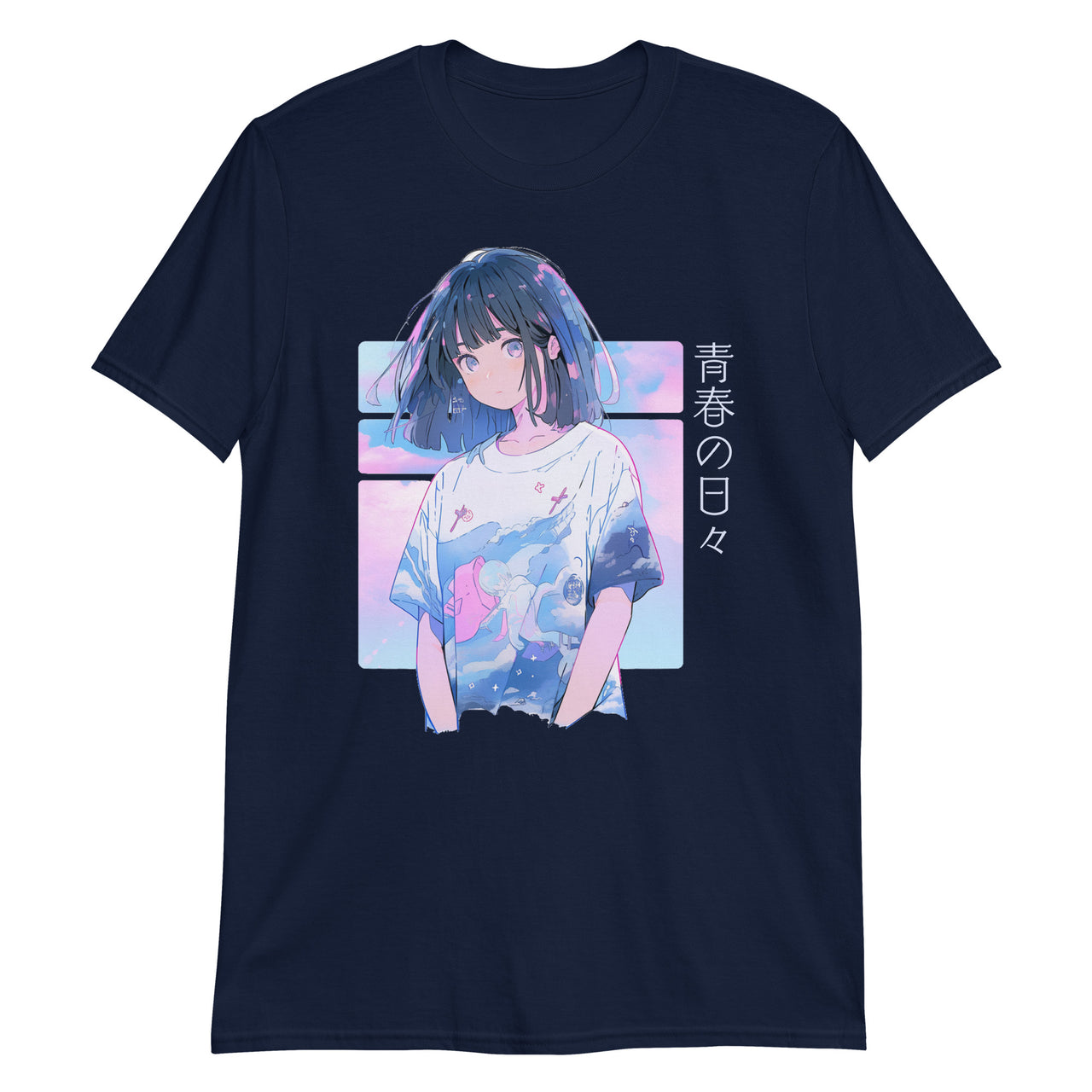 Youthful Days in Pastel Anime T-Shirt