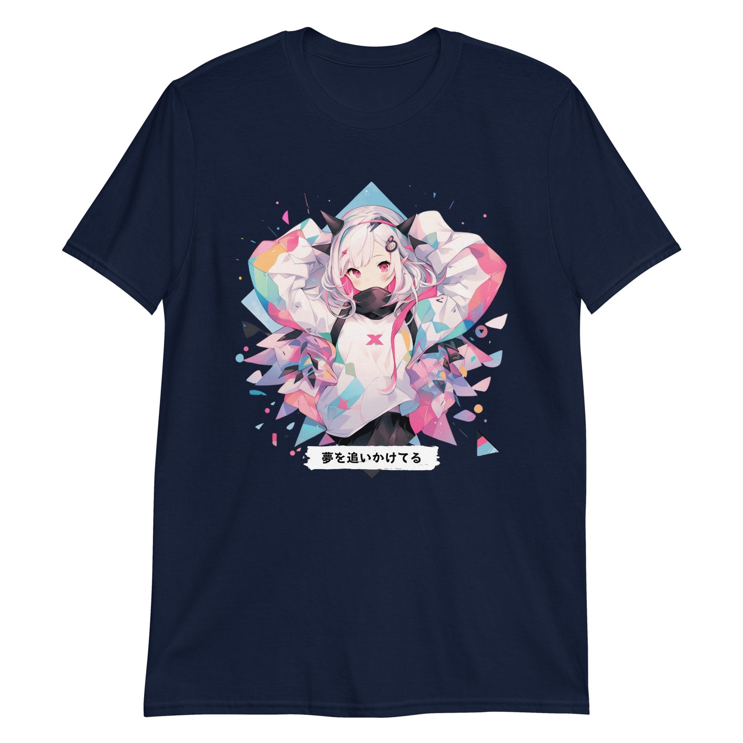 Chasing Dreams Geometric Anime T-Shirt