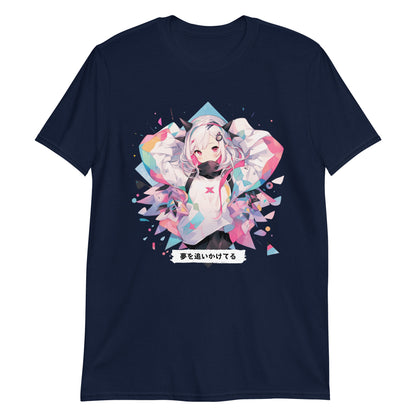 Chasing Dreams Geometric Anime T-Shirt