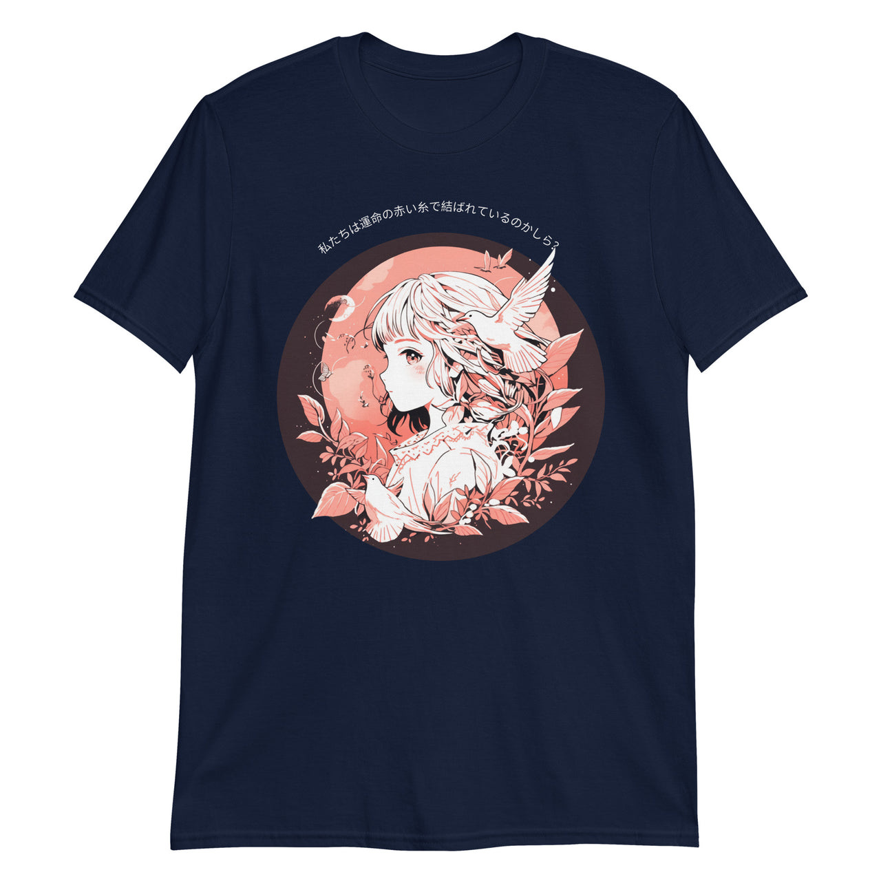 Anime Girl and Red String of Fate T-Shirt