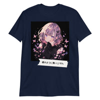 Thumbnail for Cute Anime Girl and Butterflies T-Shirt