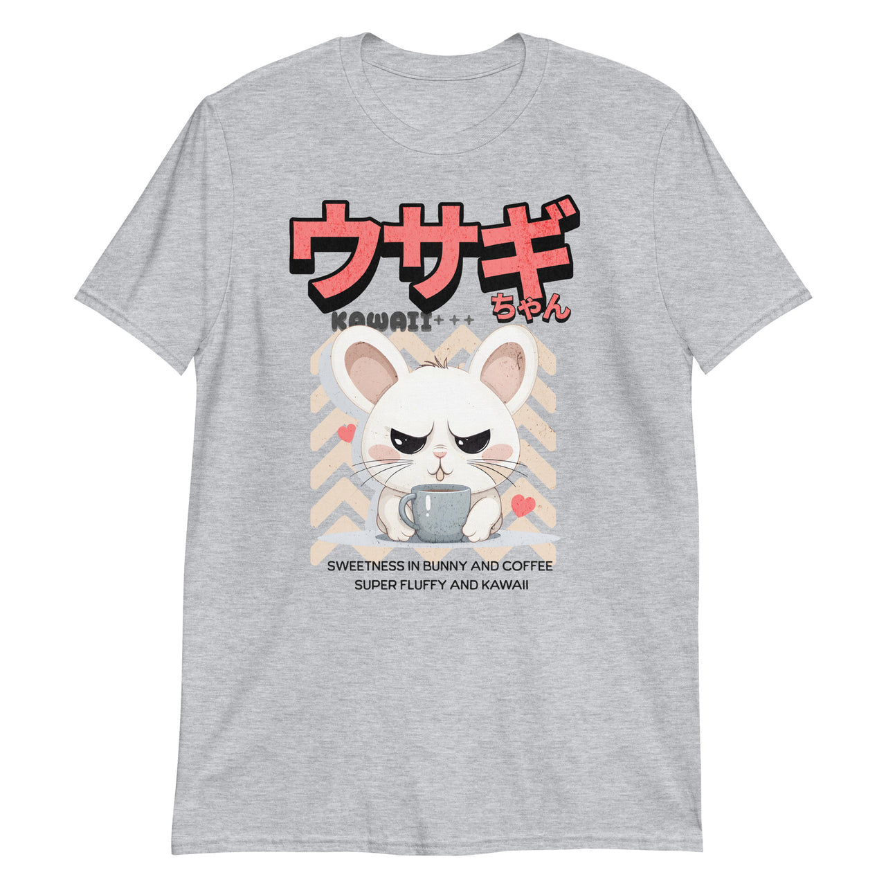 Usagi Chan Kawaii Cute Bunny and Coffee T-Shirt