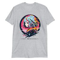 Thumbnail for Colorful Anime Girl with Hopeful Message T-Shirt
