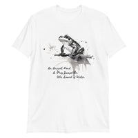 Thumbnail for Sumi-e Frog Basho's Poem Sound of Water T-Shirt