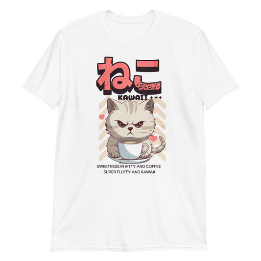 Neko Coffee: Angry but Kawaii T-Shirt