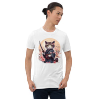 Thumbnail for Japanese Anime Samurai Cat in Kimono T-Shirt
