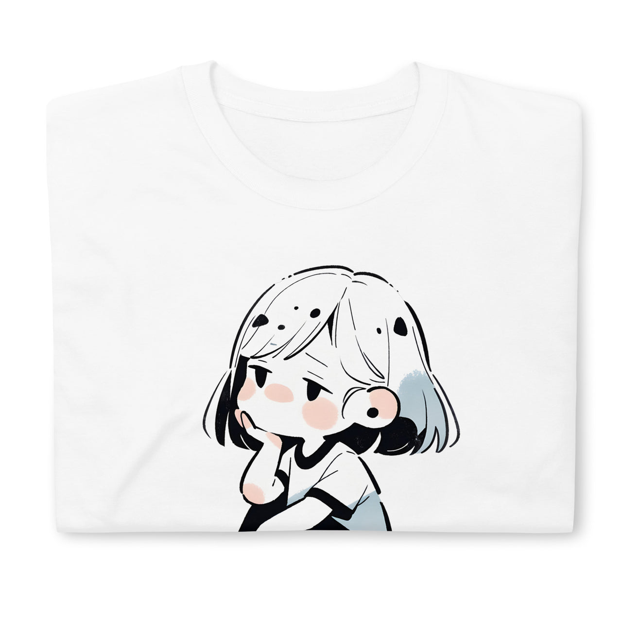 Manga Girl's Sleepy Thoughts in Japanese T-Shirt