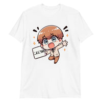 Thumbnail for Hello Anime Boy Konnichiwa! in Japanese T-Shirt