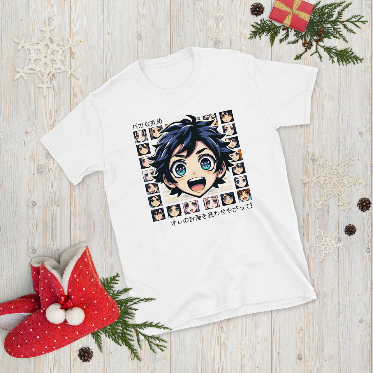 Anime Boy with Surprised Expression T-Shirt