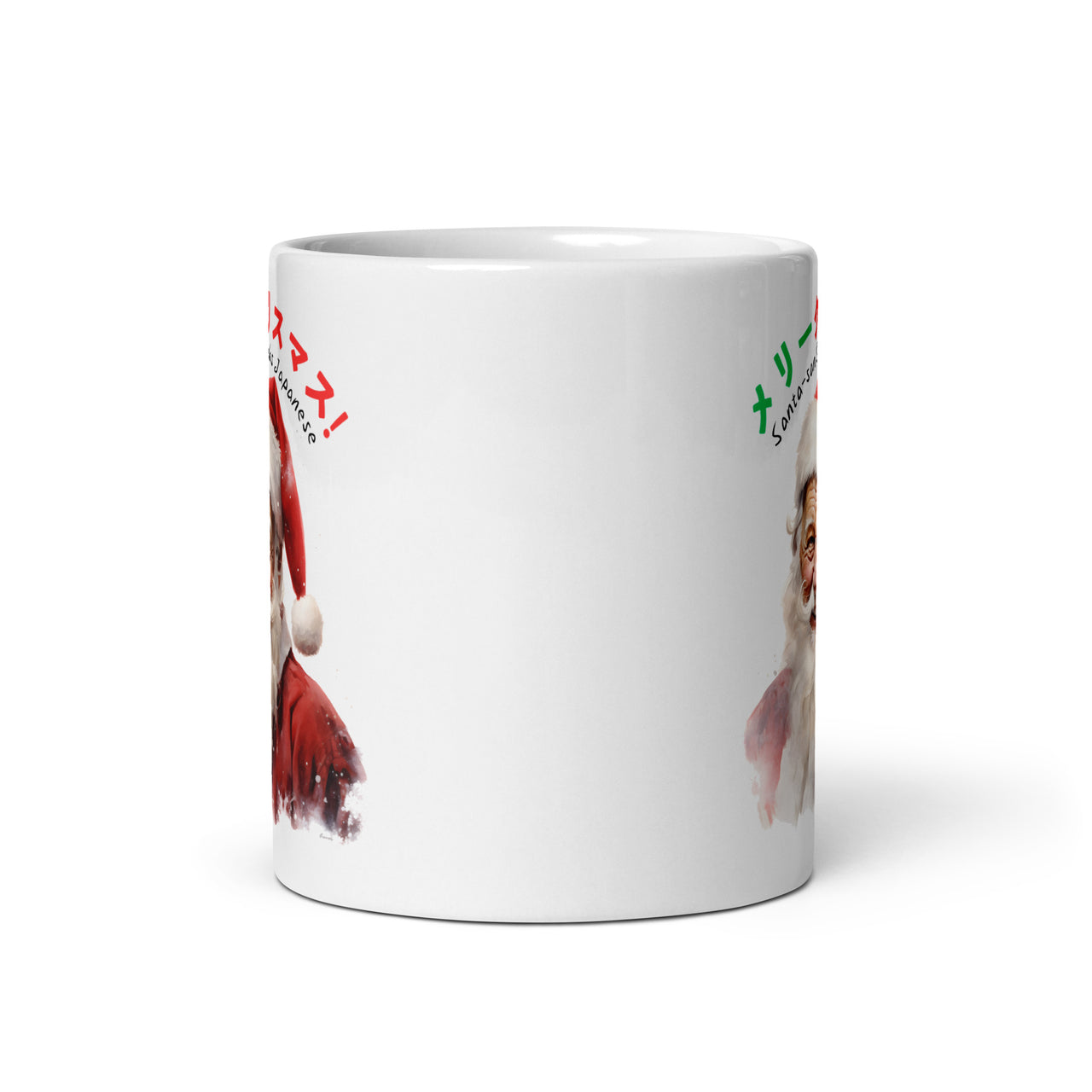 Santa-san Speaks Japanese White Mug