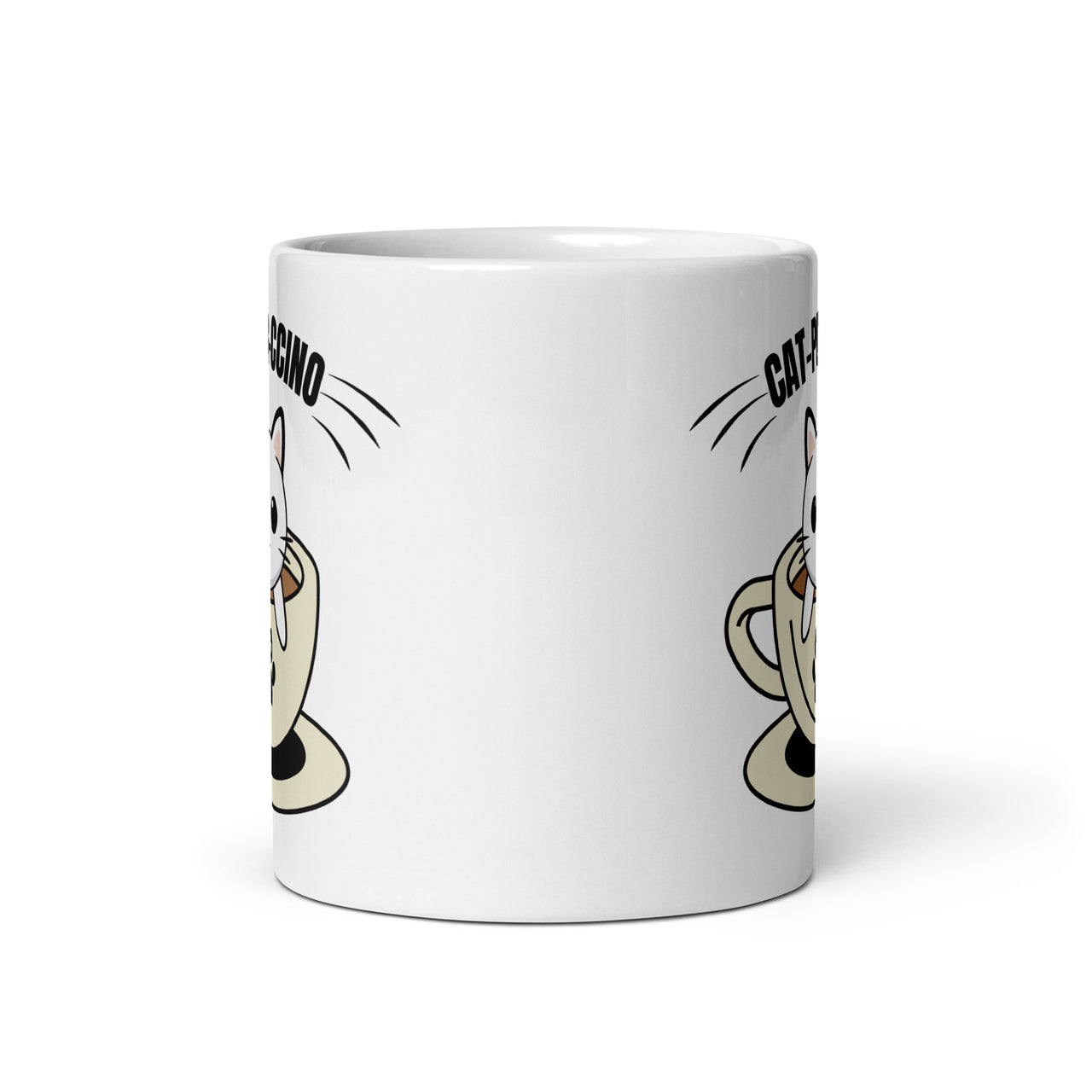 Cat-Pur-Ccino The Purrfect Blend White Mug