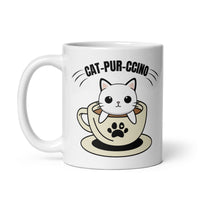Thumbnail for Cat-Pur-Ccino The Purrfect Blend White Mug