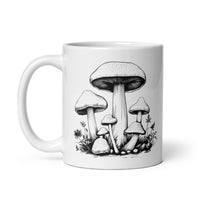 Thumbnail for Sophisticated Mushroom Art White Mug