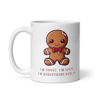 Thumbnail for Sweet & Spicy Gingerbread Nice-y White Mug