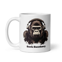 Thumbnail for Sonic Sanctuary: Gorilla Headphones White Mug
