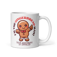 Thumbnail for Gingerbread Man Your Argument is Invalid White Mug