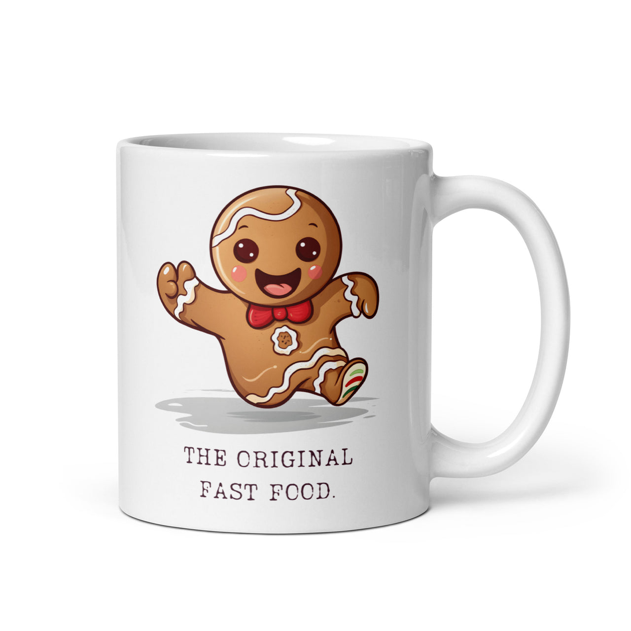 Gingerbread Man: The Original Fast Food White Mug