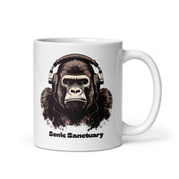 Thumbnail for Sonic Sanctuary: Gorilla Headphones White Mug