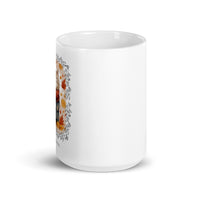 Thumbnail for Nice Weather Cat Enjoying Autumn Leaves White Mug