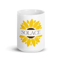 Thumbnail for Solace Sunflower: A Bloom of Comfort White Mug