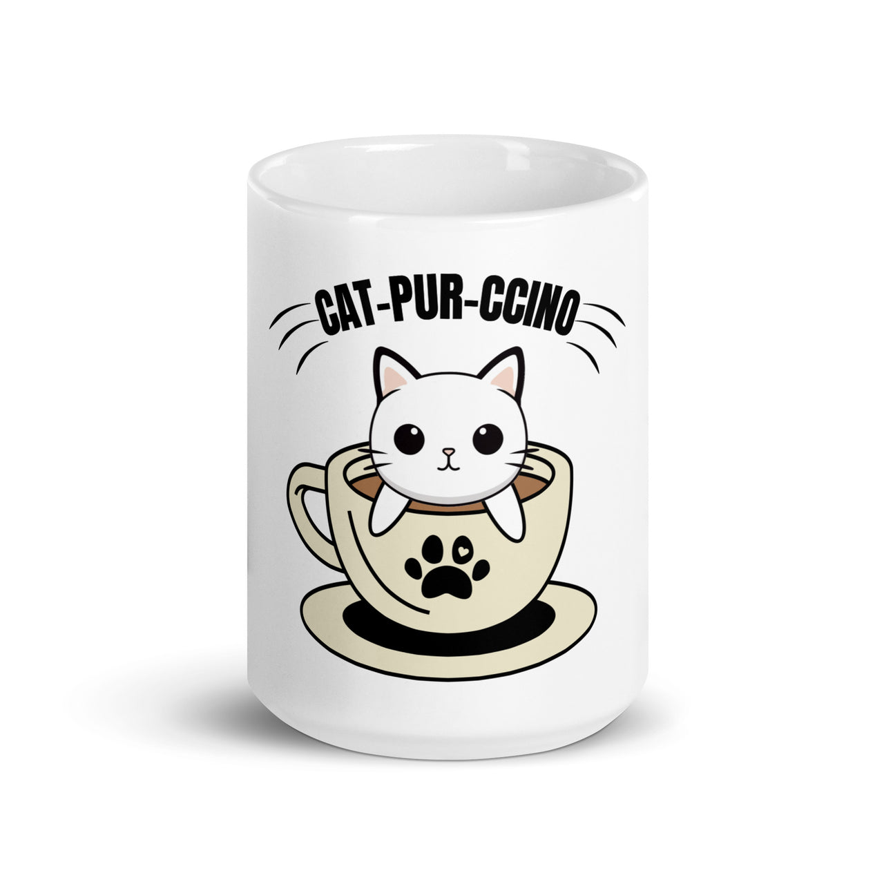 Cat-Pur-Ccino The Purrfect Blend White Mug