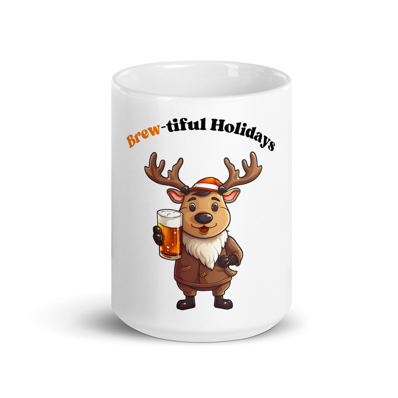 Brew-tiful Holidays Cheer Beer White Mug