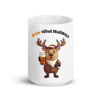 Brew-tiful Holidays Cheer Beer White Mug
