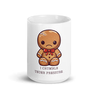 Thumbnail for Crumble with Pressure: Sad Gingerbread White Mug