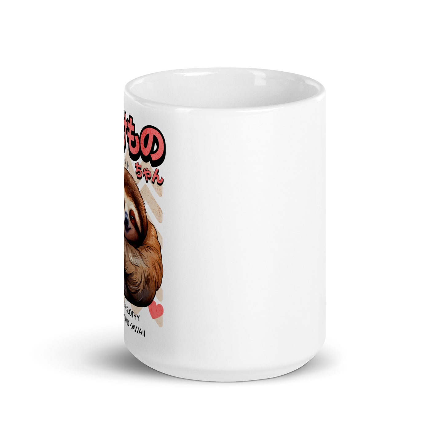 Kawaii Sloth: Namakemono Chill White Mug