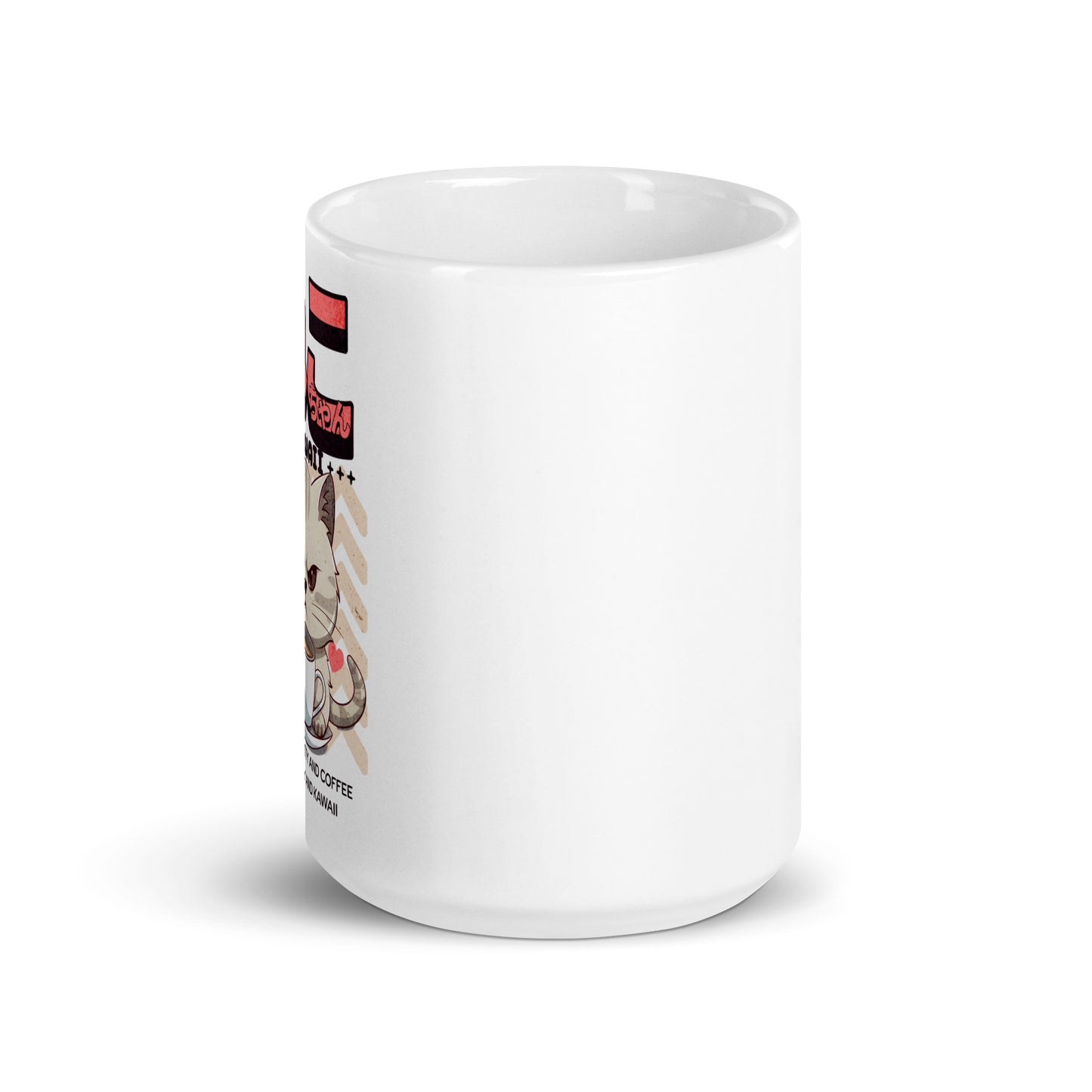 Neko Coffee: Angry but Kawaii White Mug