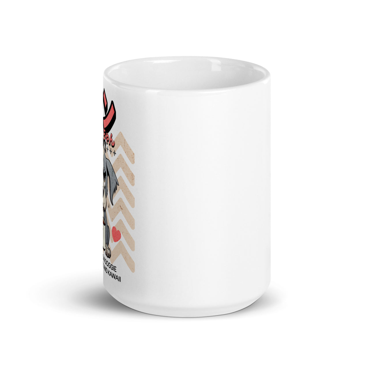 Kawaii Wan-Chan: Angry Coffee White Mug