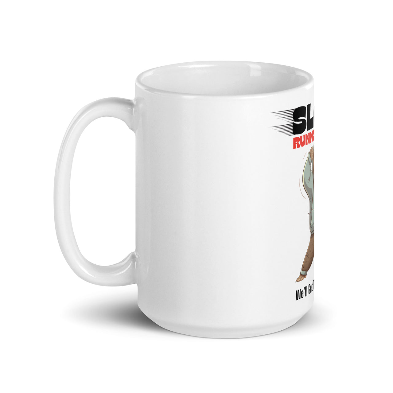 Sloth Running Club: Eventually White Mug