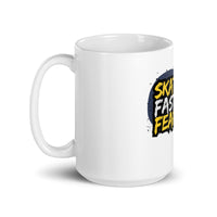 Thumbnail for Skate Fast, Live Fearless: Street Art White Mug