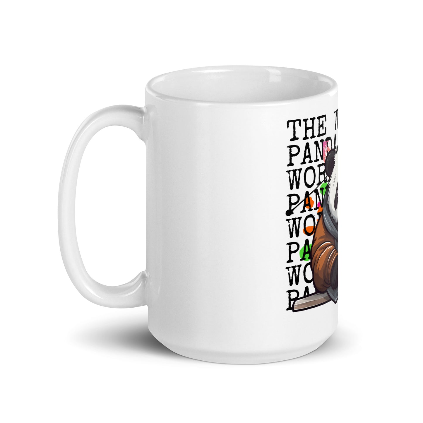 The Worried Panda: Cuteness with Edge White Mug