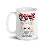 Usagi Chan Kawaii Cute Bunny and Coffee White Mug