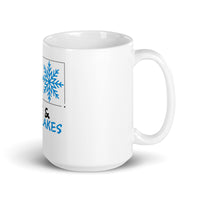 Onigiri and Snowflakes for the Holidays White Mug