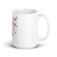 Thumbnail for Hearts on a String: Love Airs Out White Mug