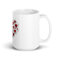 Hearts within Heart: Unfold Love White Mug