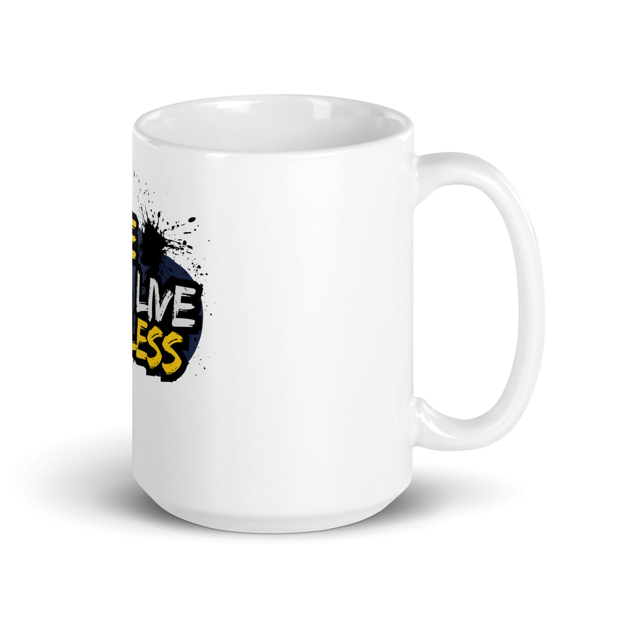 Skate Fast, Live Fearless: Street Art White Mug