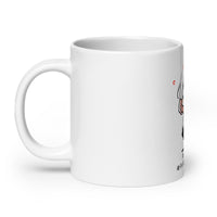 Thumbnail for Cute Manga Girl Lost in Life White Mug