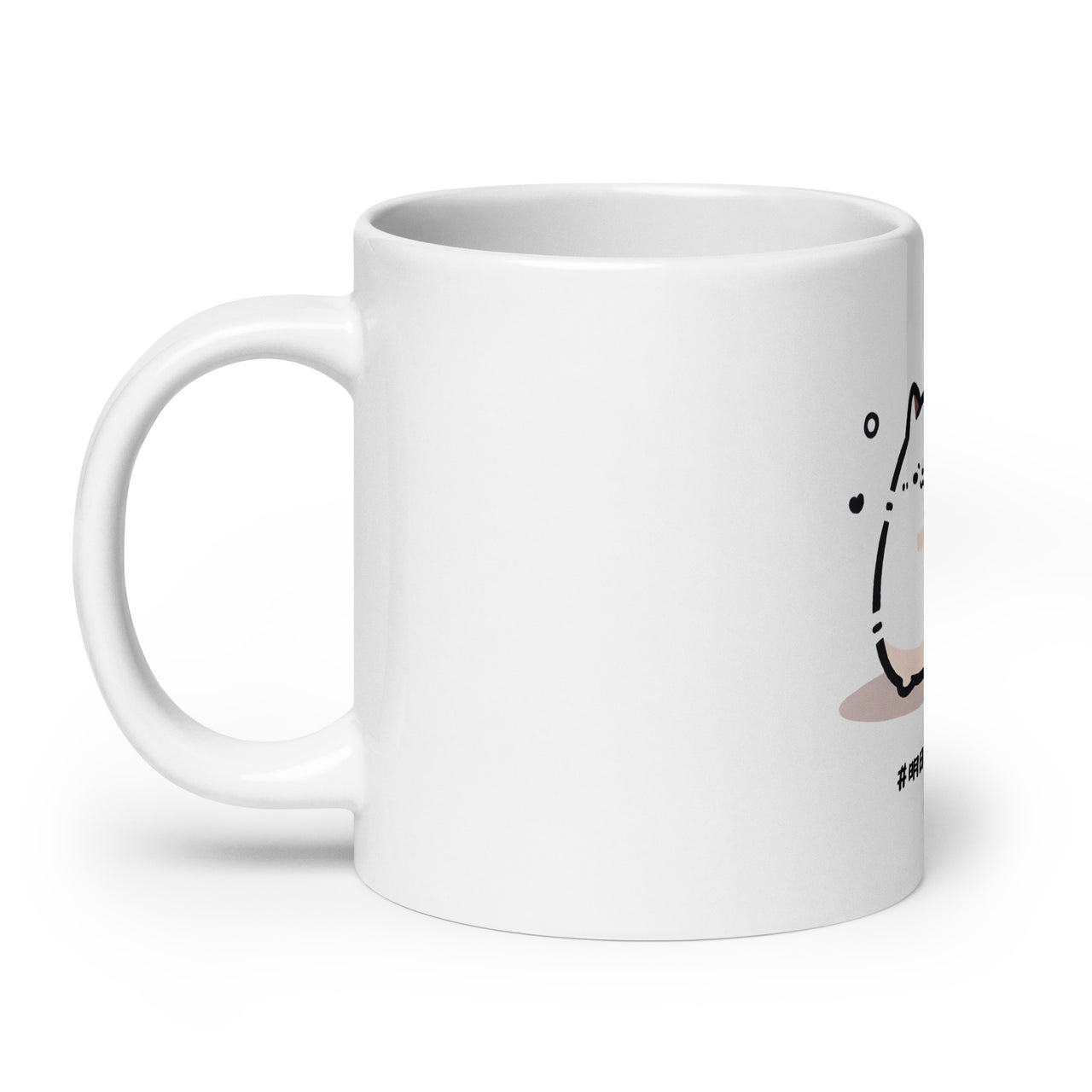 Chibi Cat Diet Tomorrow White Mug