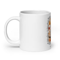 Thumbnail for Nice Weather Cat Enjoying Autumn Leaves White Mug