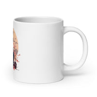 Thumbnail for Japanese Anime Samurai Cat in Kimono White Mug